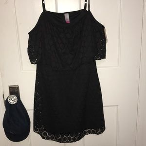 No Boundaries Short Lace Black Dress